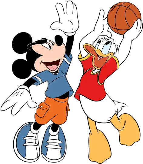 Mickey Donald And Goofy Clip Art Disney Galore Mickey And Donald Clipart Png Basketball Clipart Png