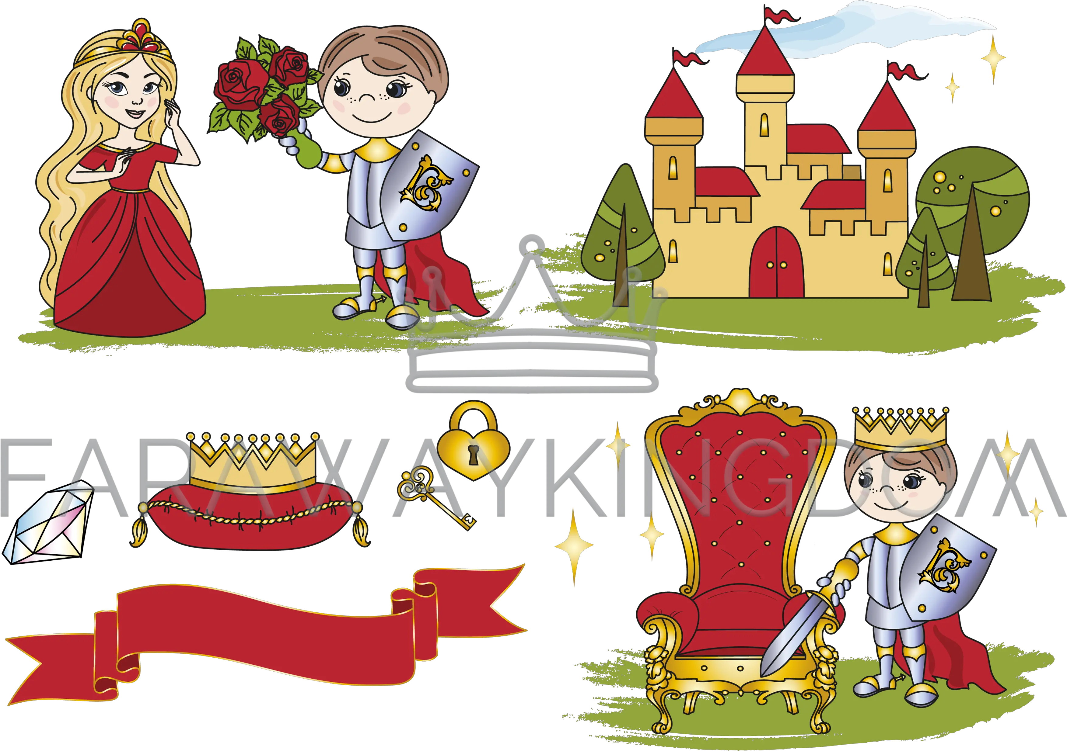 Little King Castle Fairy Tale Cartoon Png Fairytale