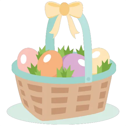 Easter Basket Svg Cut Files Scrapbook File Cute Cute Easter Basket Cute Easter Clipart Png Basket Png