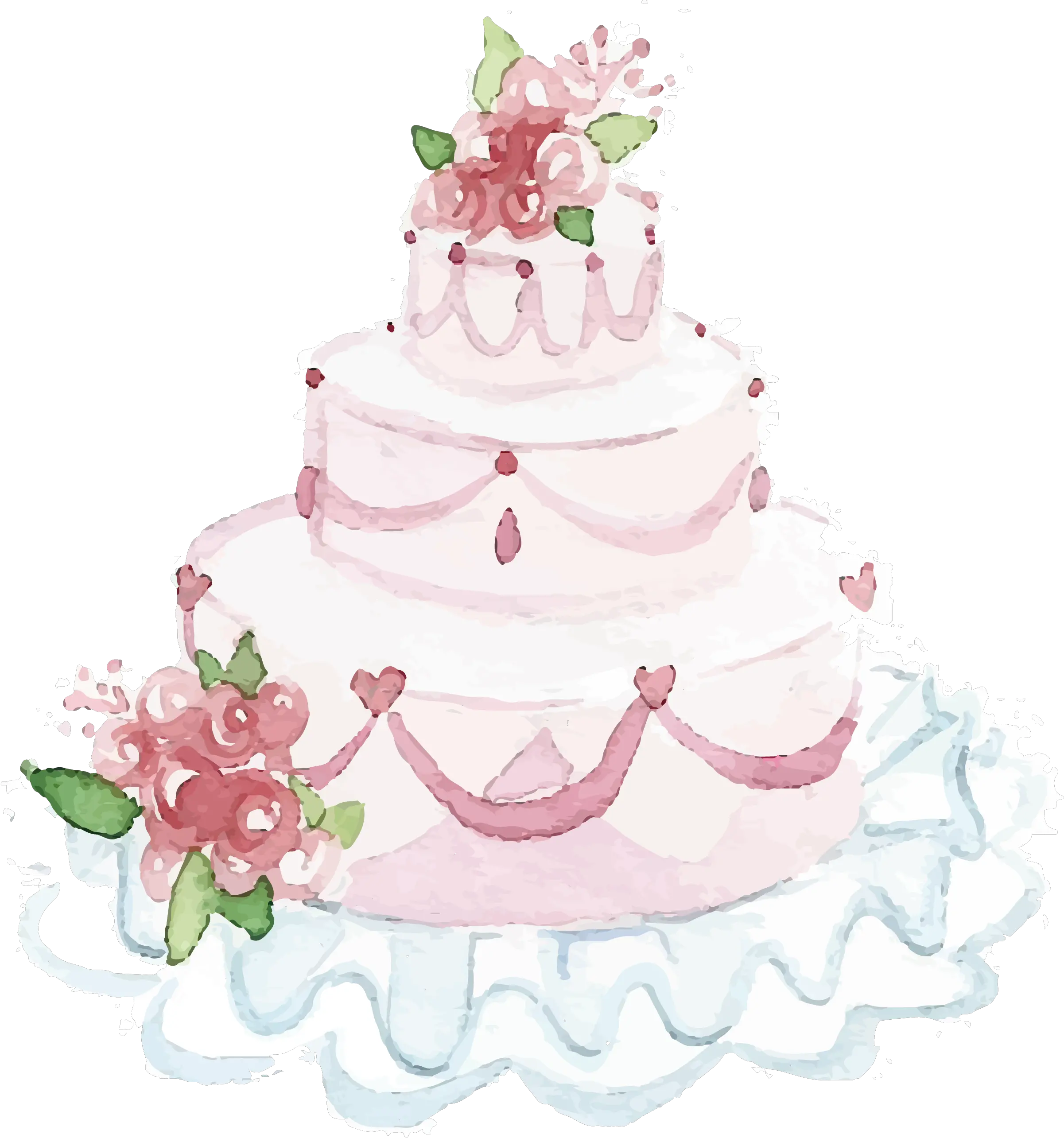 Wedding Cake Watercolor Painting Beautiful Wedding Cake Wedding Cake Watercolor Png Wedding Cake Png png