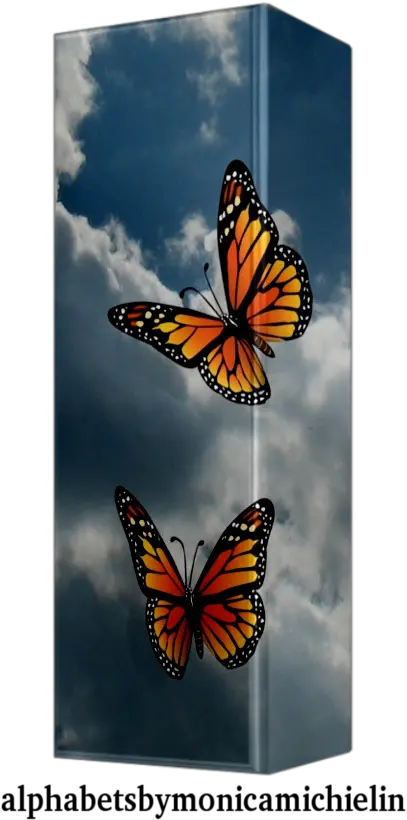 Monica Michielin Alphabets Butterflies Alphabet Blue Sky Monarch Butterfly Png Icon Viceroy