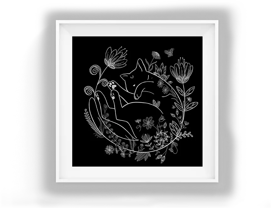 Illustration Black Cat Bettina Gohrbandt Tórshavn Cathedral Png Cat Lineart Transparent