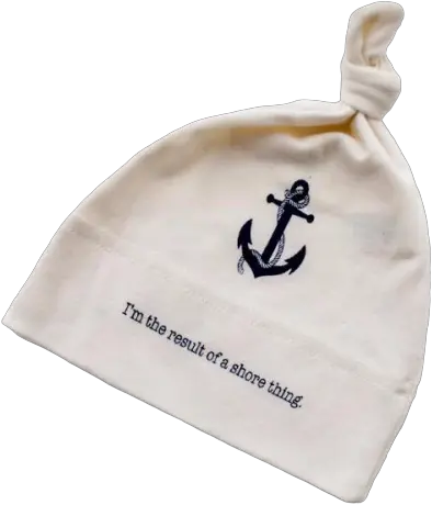 Organic Cotton Baby Hat Nautical Beanie Png Anchor Transparent Background