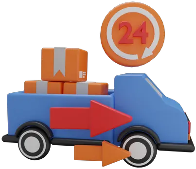 Premium Delivery Truck 3d Illustration Download In Png Obj Package Delivery Ecommerce Icon In Cercle Png