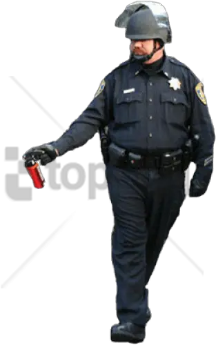 Download Hd Free Png Cop Image Pepper Spray Cop Transparent Cop Png