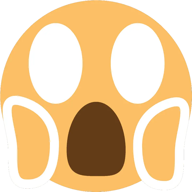 Face Screaming In Fear Emoji Clipart Free Download Circle Png Fear Png