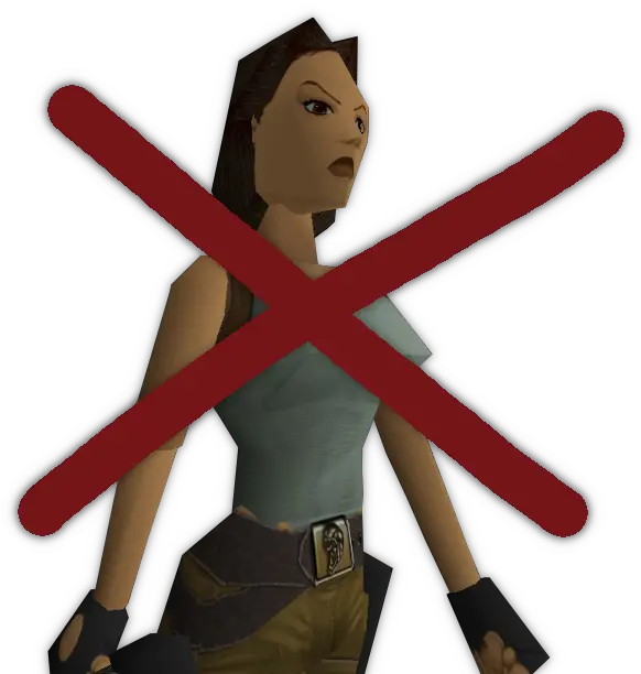 Tydkawow 005 Lara Croft Is Banned Baseball Bat Png Tomb Raider Ii Icon