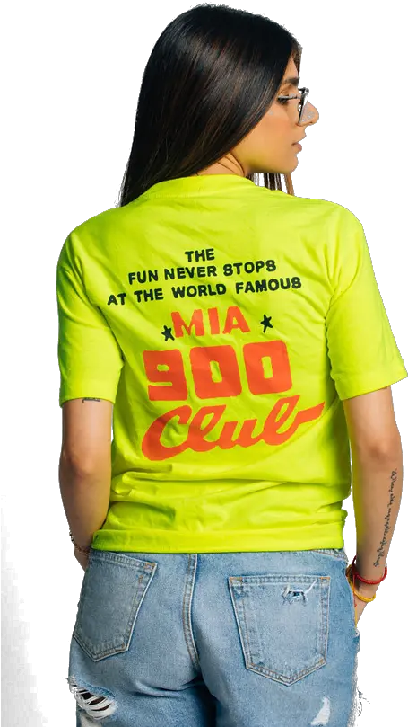 900 Club Tee Girl Png Mia Khalifa Png
