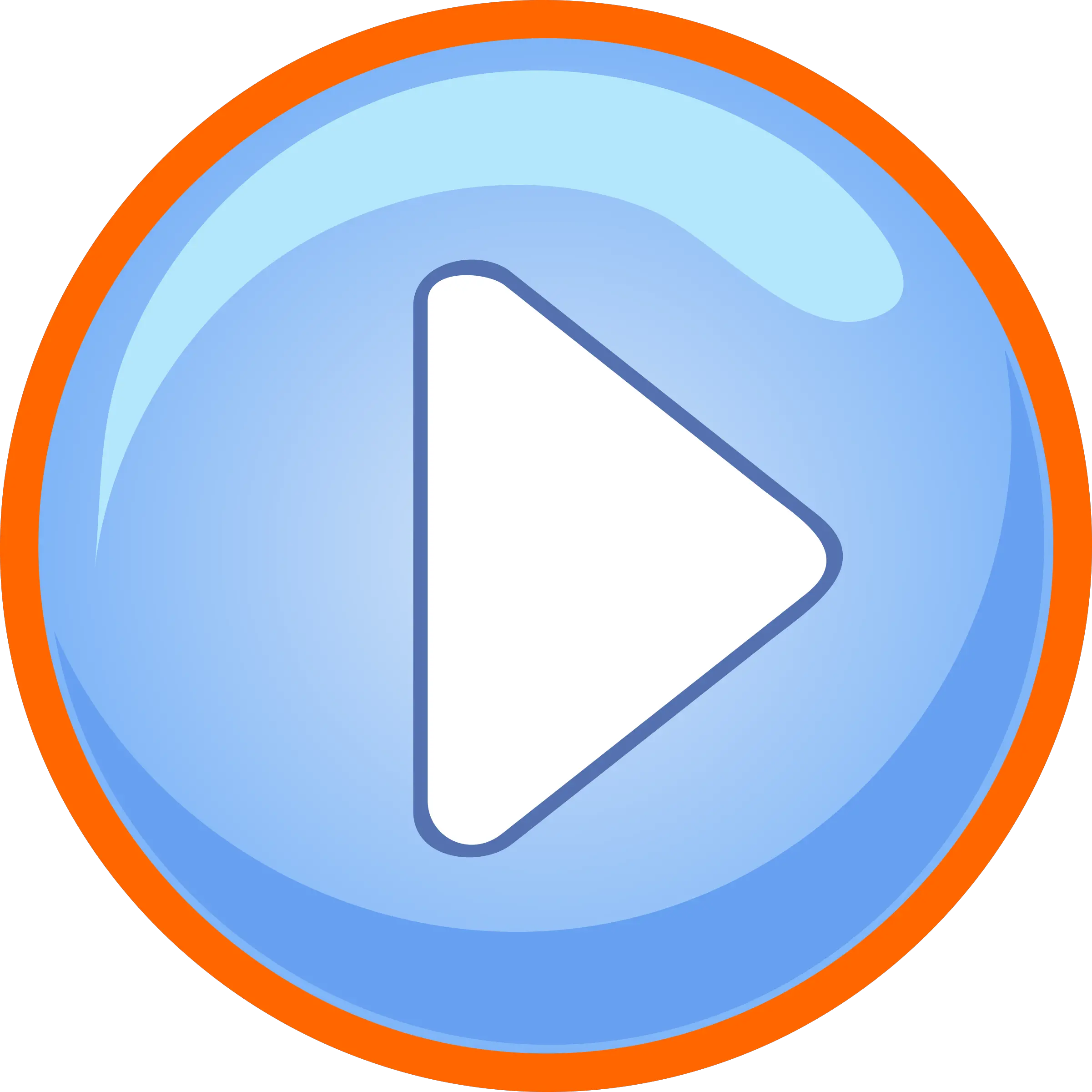 Play Button With Focus Clipart Icon Png Play Button Game Png Focus Png