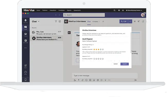 Hirevue Interviews For Microsoft Teams Vertical Png Icon For Hire Interview