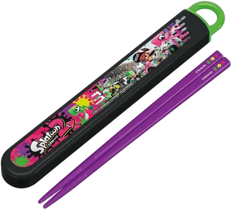 Splatoon 2 Chopsticks And Case Set Chopsticks Png Splatoon 2 Transparent