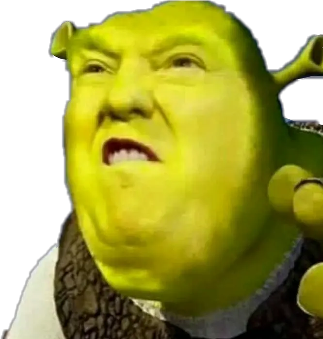Trump Donaldtrump Shrek Meme Stealthis Stealthissticker Try Not To Laugh Png Trump Head Transparent Background