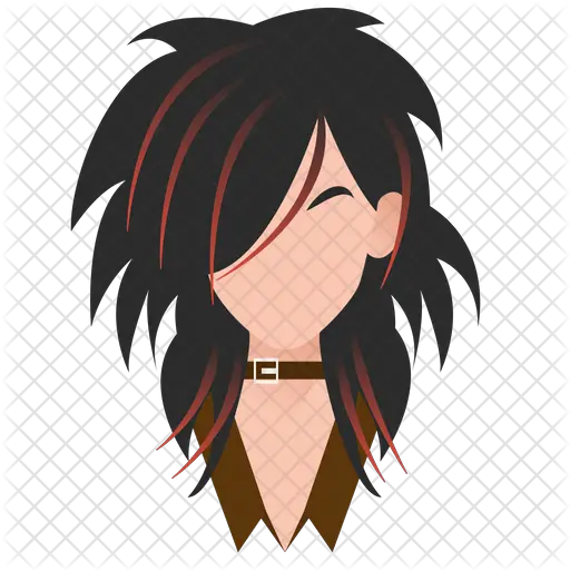 Emo Hairstyle Icon Avatar Hard Rock Png Emo Hair Png