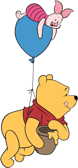 Piglet Balloon Winniethepooh Full Size Png Download Winnie The Pooh With Balloon Piglet Png