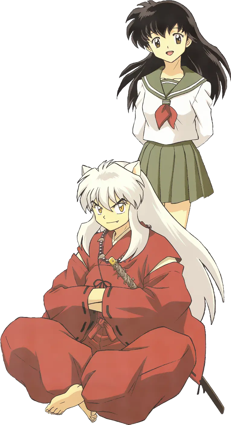 Pin By Liquid Feline Transparent Inuyasha And Kagome Png Inuyasha Png