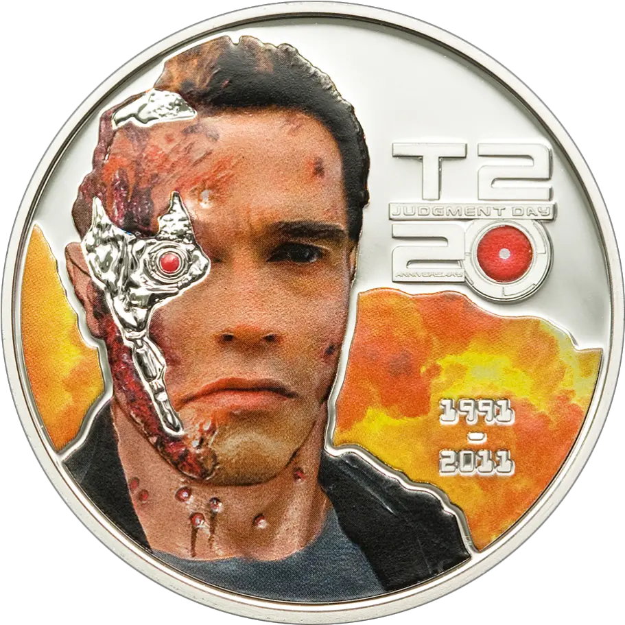 Terminator T2 Set U2013 Cit Coin Invest Ag Terminator Judgment Day Png Terminator Face Png