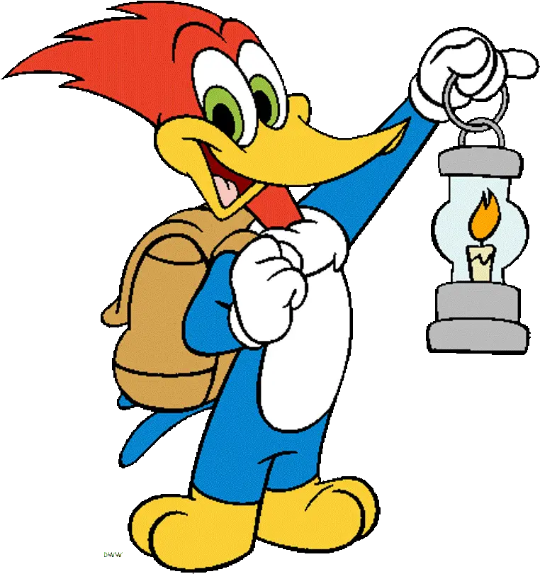 Woody Woodpecker Holding Lalten Desicommentscom Woody Woodpecker Camping Png Woody Woodpecker Logo