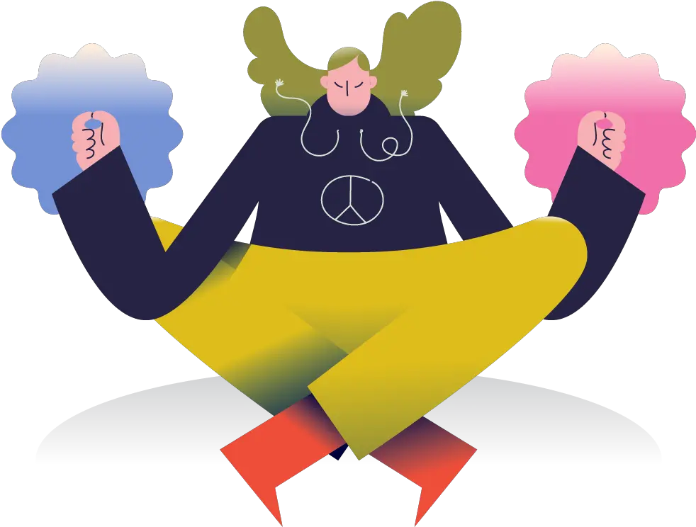 Download 3d People Woman Meditate Meditation Zen Yoga Fictional Character Png How To Make A Yoga Icon In Illustraor