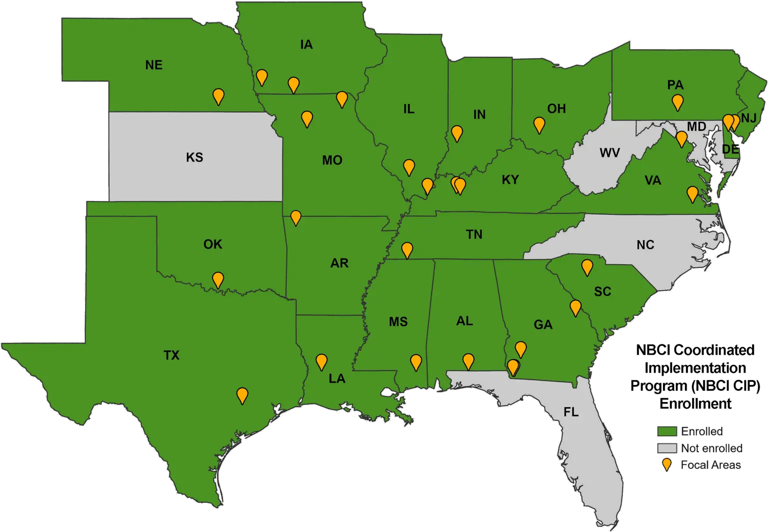 Nbci Focal Areas National Bobwhite Conservation Initiative Switzerland Compared To Us State Png Quail Icon