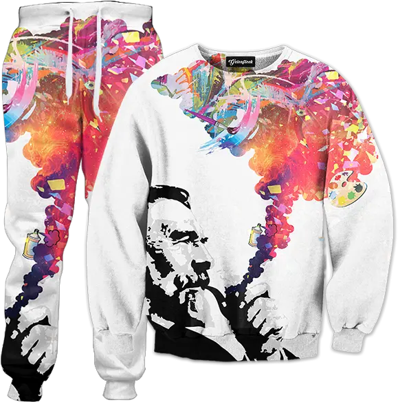 Colorful Smoke Tracksuit Getonfleek Long Sleeve Png Colorful Smoke Png