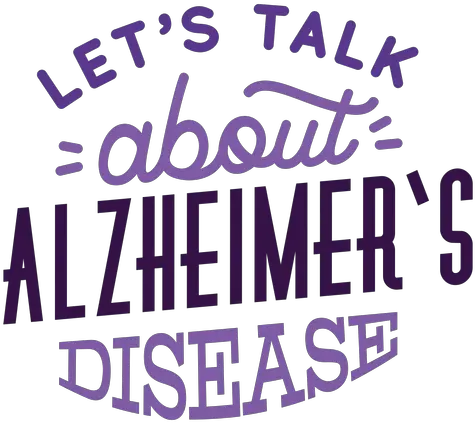 Letu0027s Talk About Alzheimeru0027s Disease Badge Sticker Talk About Png Talk Png