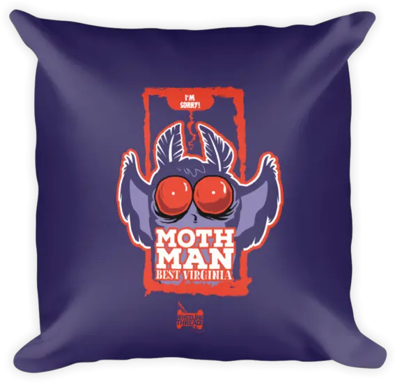 Download Mothman Pillow Square Pillow Full Size Png Purple Pillow Clipart Mothman Transparent