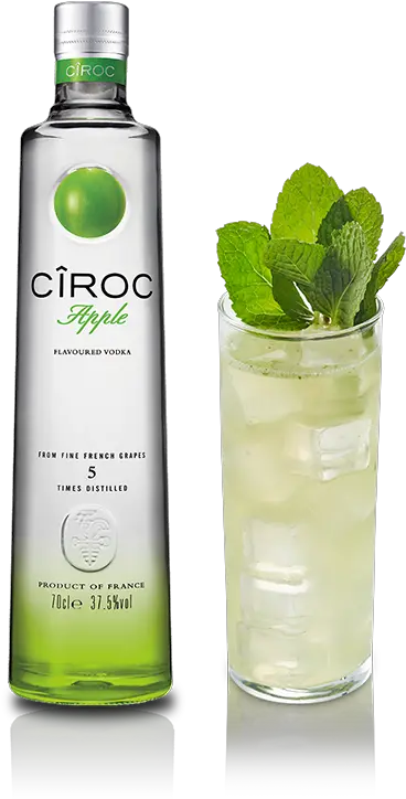 Apple Vodka Mojito Ciroc Red Berry Png Mojito Png