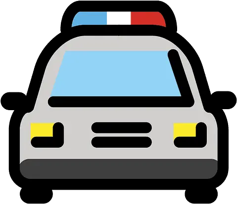 Oncoming Police Car Emoji Clipart Dibujo Coche Creative Commons Png Car Emoji Png
