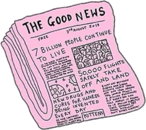 Freetoedit Random Pink Newspaper Tumblr Png Transparent News Paper Png