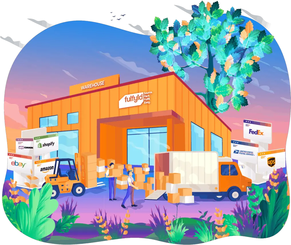 Fulfyld Top Ecommerce Order Fulfillment 3pl Warehouse Tree Png Ebay Icon Meanings