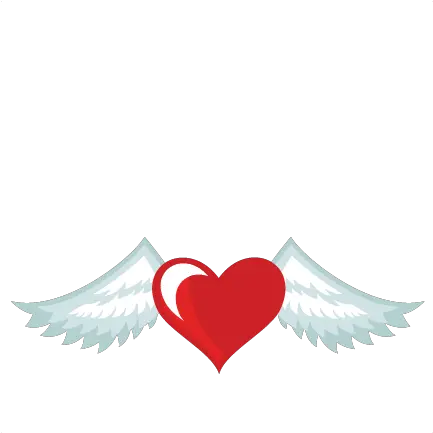 Heart With Wings Svg Cuts Scrapbook Cut Cute Heart With Wings Png Heart With Wings Icon
