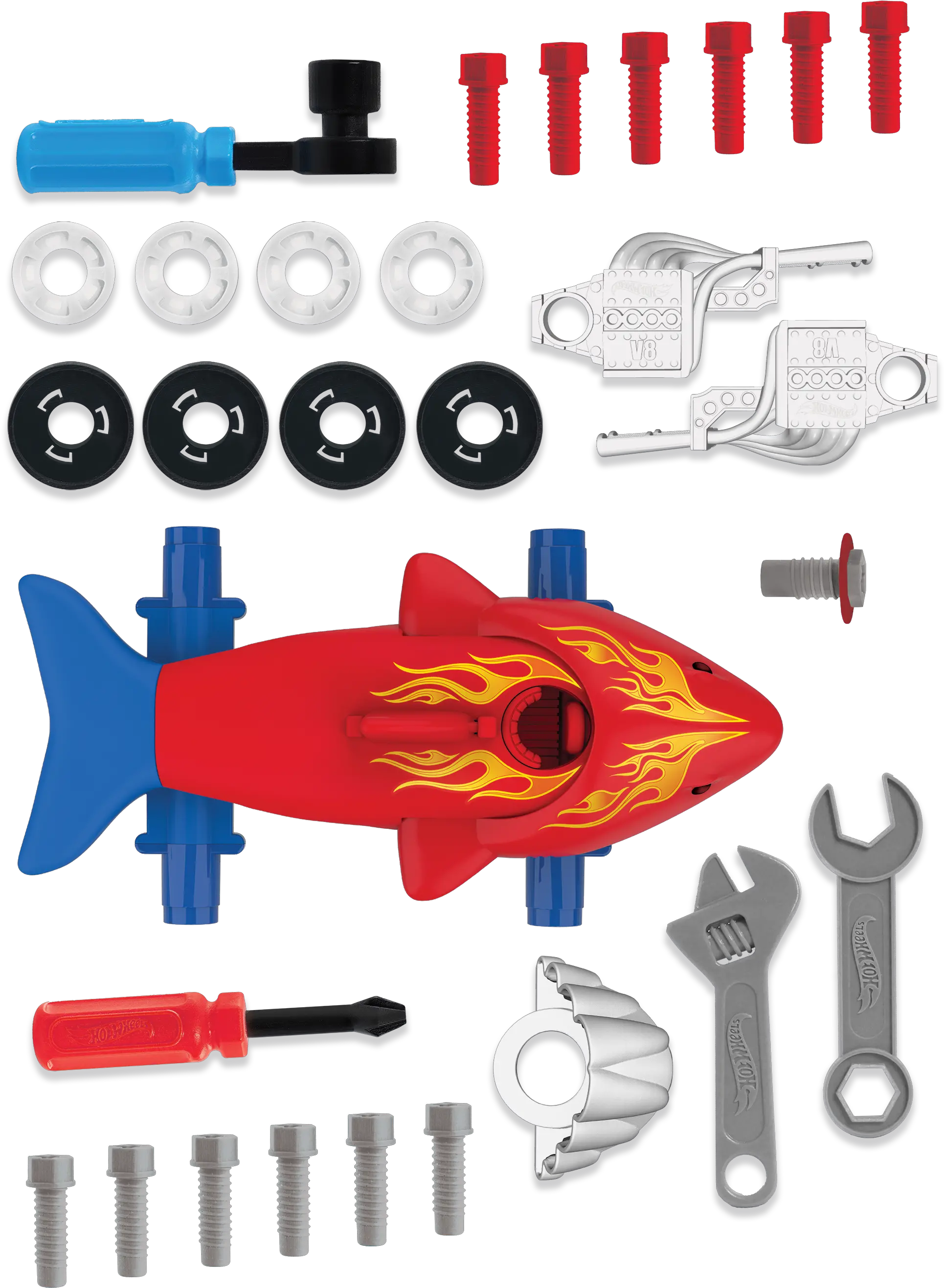Hot Wheels Ready To Race Car Builder 29 Pieces Walmartcom Png Hotwheels Png