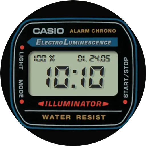 Retro Classic Casio Watchface Png Watch Face Png