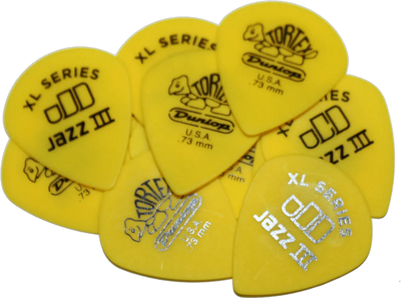 Dunlop 498p 73mm Tortex Jazz Iii Xl Guitar Picks Yellow 12 Pack Tortex Jazz Iii Xl Png Guitar Pick Png