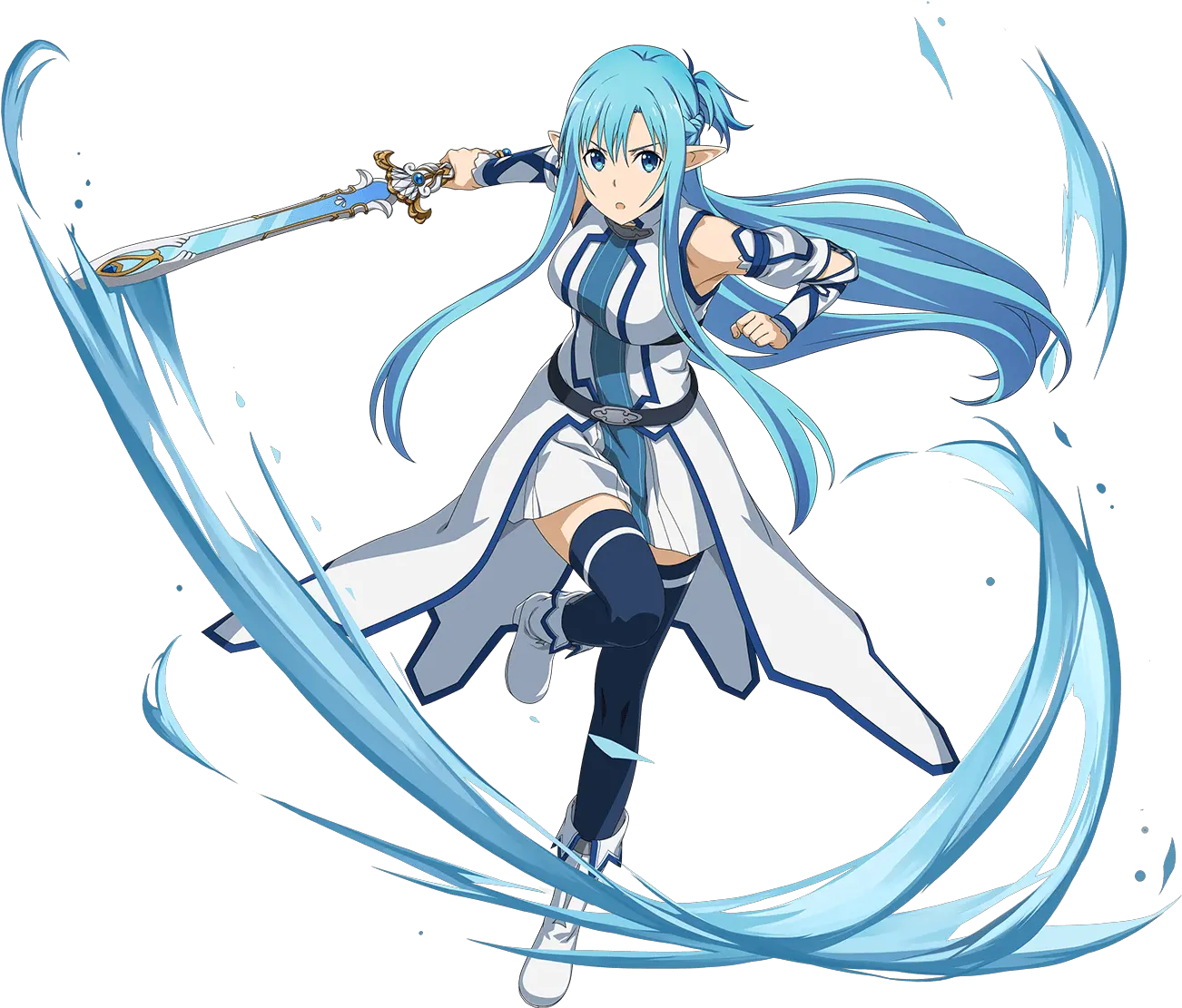 Transparent Background Sword Art Online Swordsman Of Water Asuna Png Asuna Transparent