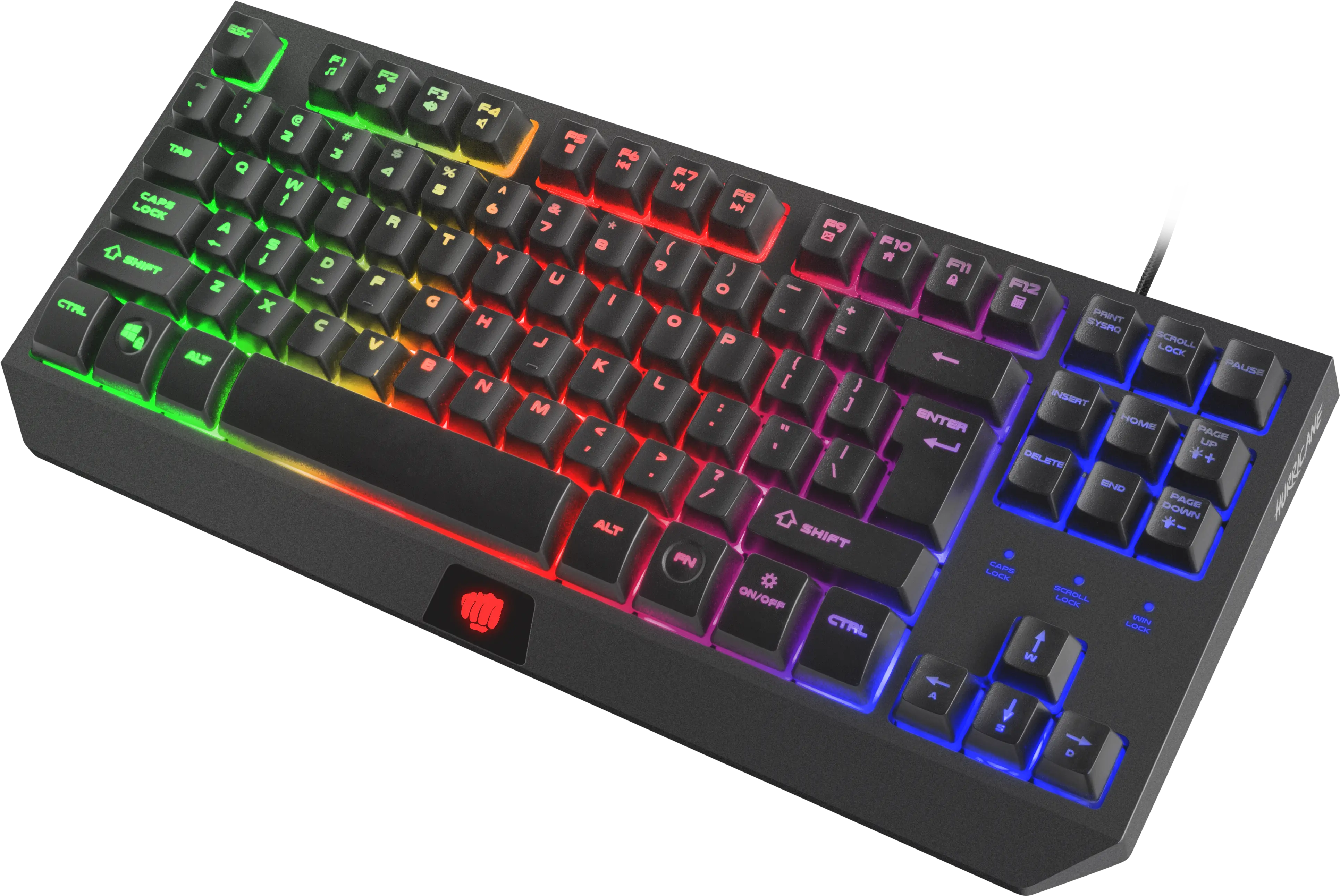 Keyboard For Players Fury Hurricane Tkl Computer Keyboard Png Hurricane Transparent