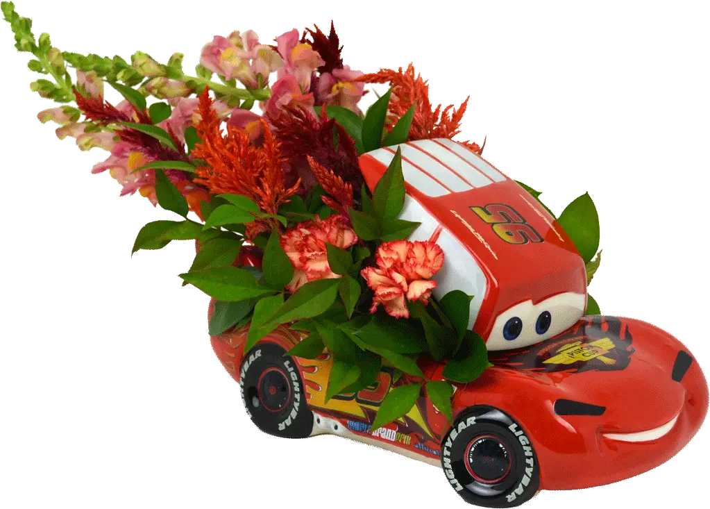 The Winneru2019s Circle Arrangement Race Car Funeral Flowers Png Lighting Mcqueen Png