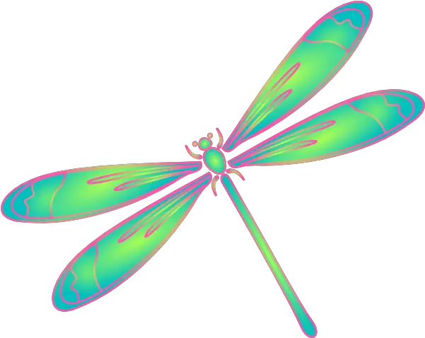 Dragonfly In Flight Blue Green Pink Clip Art Clip Art Dragonfly Png Dragonfly Png