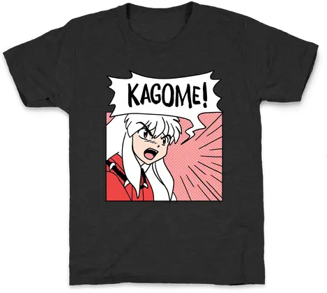 Inuyasha Screaming Kagome 1 Of 2 Pair T Shirts Batman Villain T Shirt Png Inuyasha Png