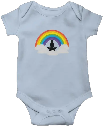 Rainbow Cloud Meditation Storefrontier Short Sleeve Png Rainbow Cloud Png