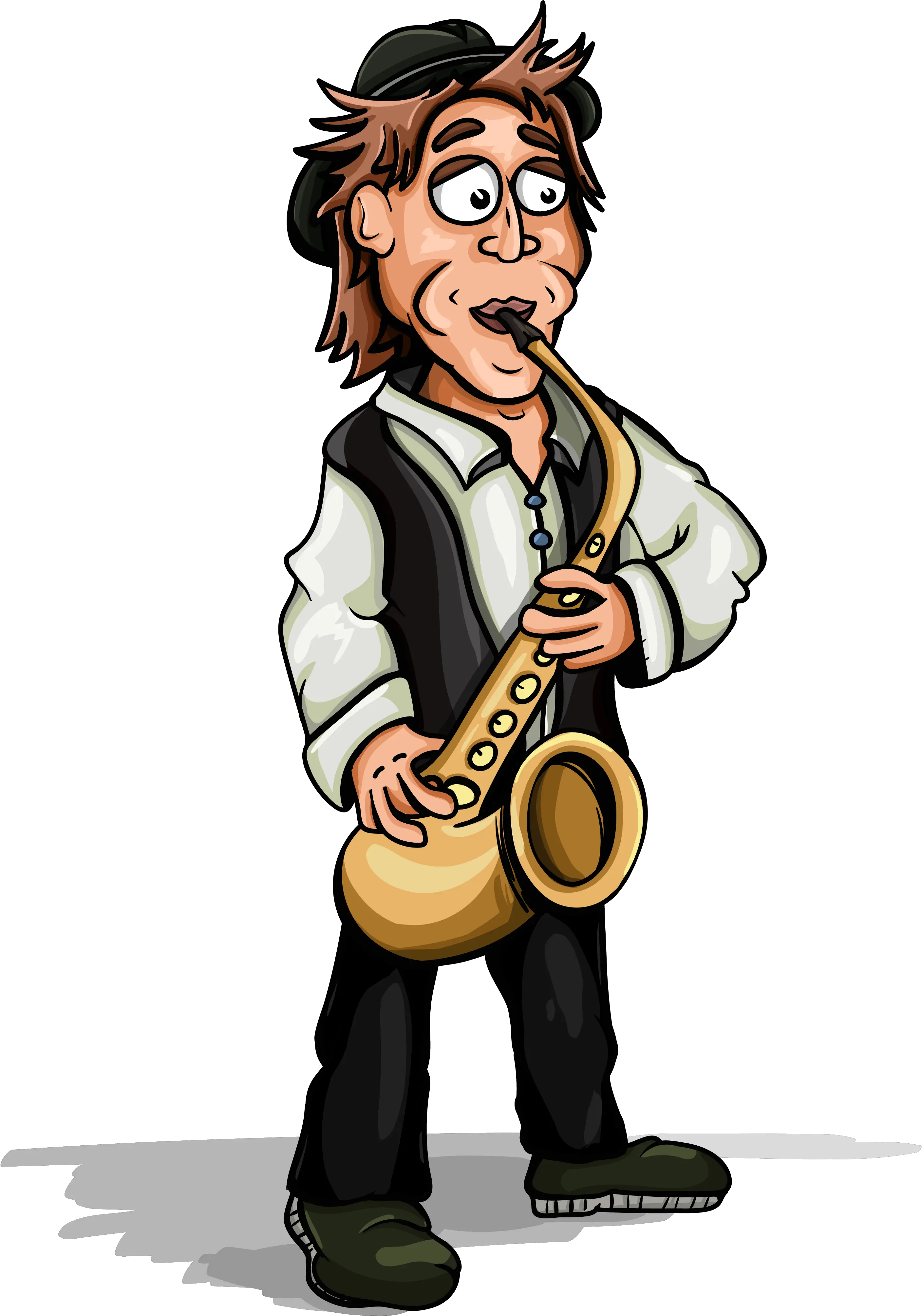 Sax Man Player Saxophone Clipart Full Size Clipart Playing Saxophone Clipart Transparent Png Saxophone Transparent Background