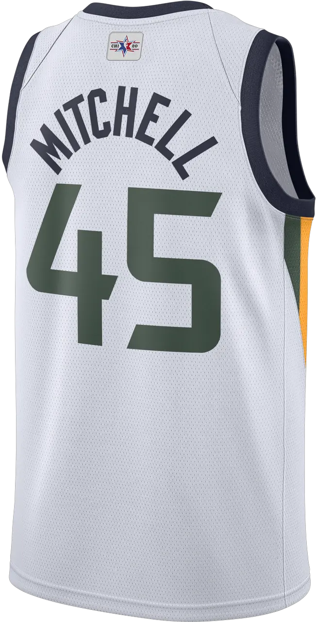 2020 All Star Association Swingman Jersey Mensappareljerseys Utah Jazz Mitchell Donovan Primary White Nike Sports Jersey Png White Nike Logo Transparent