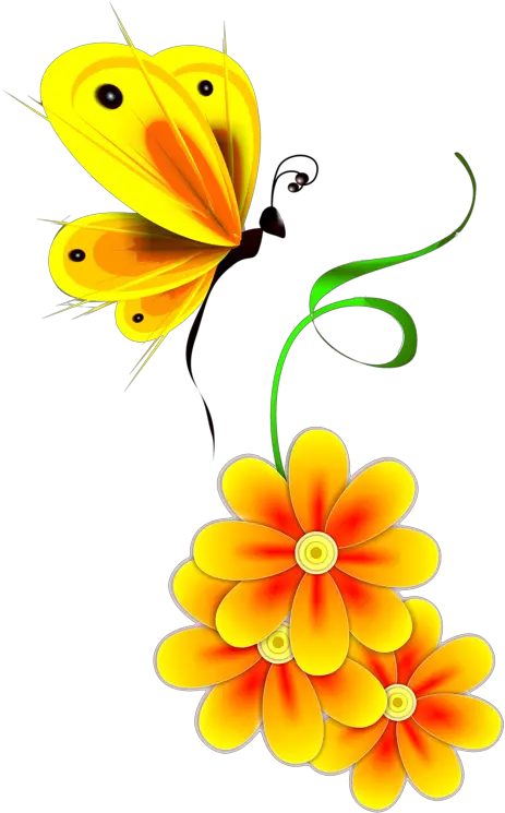 Download C5f41d4d Bug Images Butterfly Clip Art Bugs Butterfly Yellow Png Yellow Butterfly Png