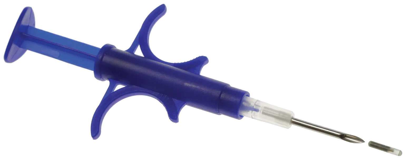 Download Hd Microchip Identification For Animals Syringe Microchip Animal Id Png Syringe Transparent Background