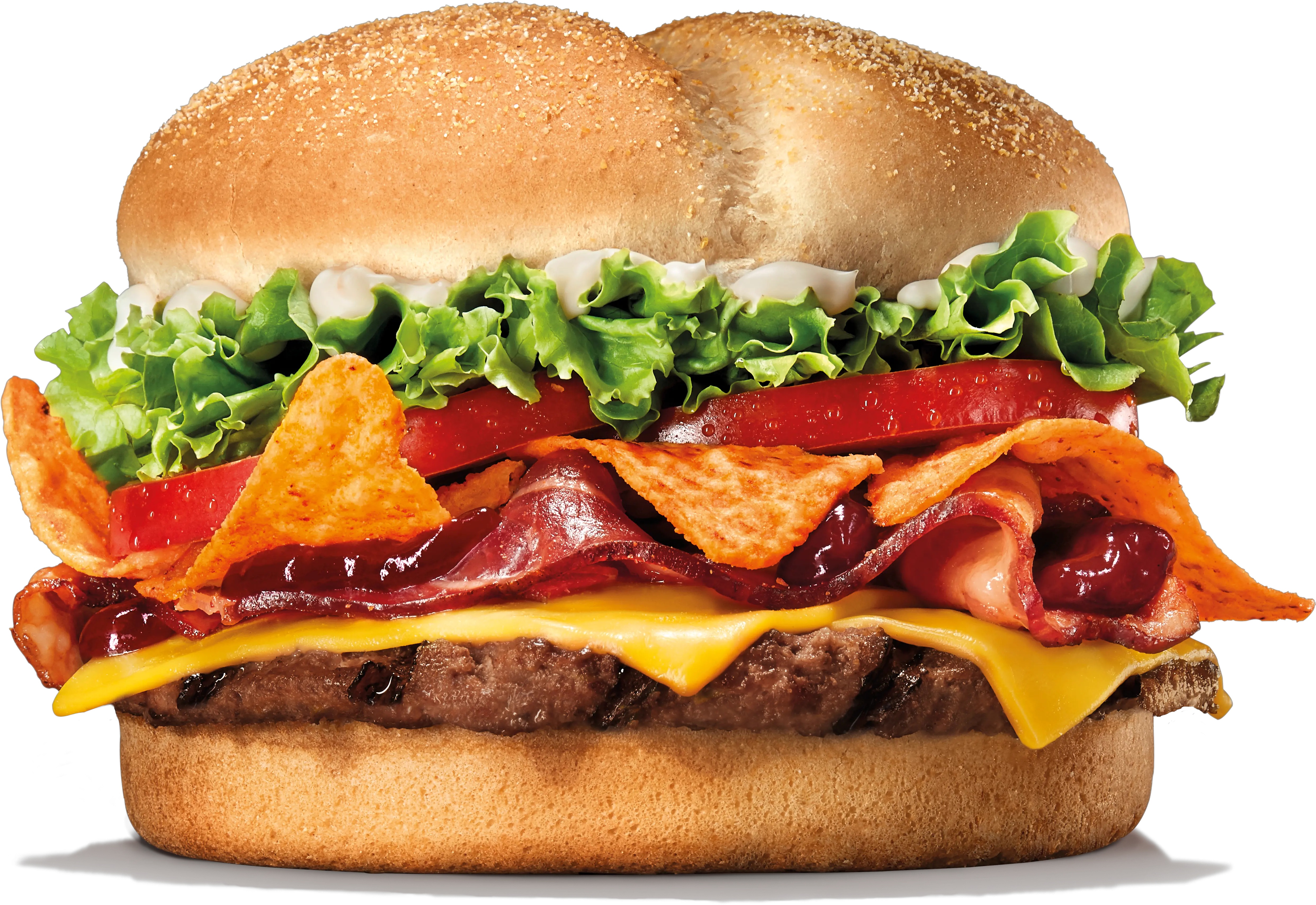 Una Hamburguesa Con Doritos En Su Png