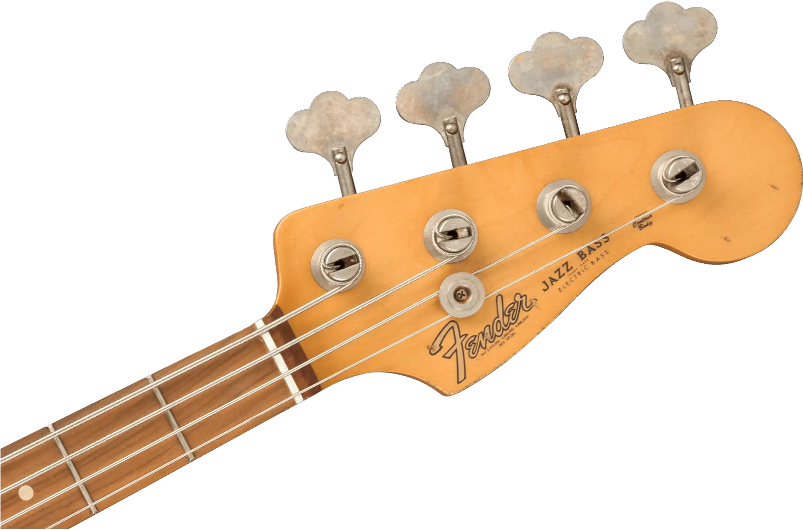 Fender 60th Anniversary Roadworn 60s Jazz Bass Pau Ferro 3 Color Sunburst Year Fender Jazz Bass Headstock Png Aerodyne Icon