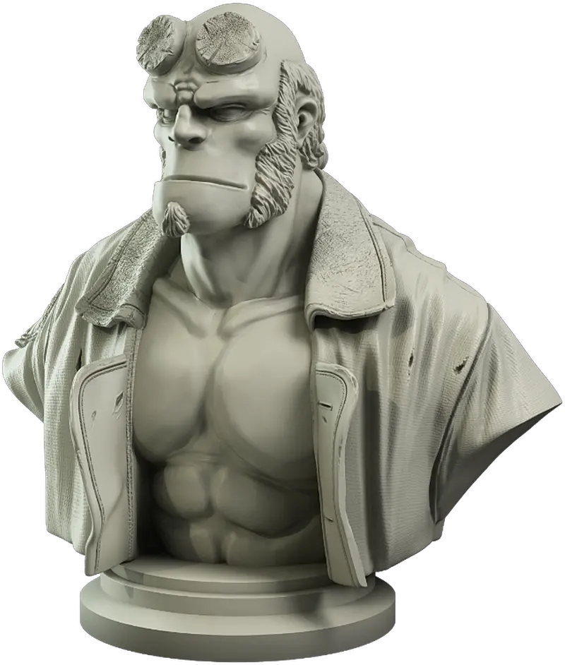 Hellboy The Board Game Hellboy Collectoru0027s Bust Preorder Hellboy The Board Game Baba Yaga Monster Booster Png Hellboy Png