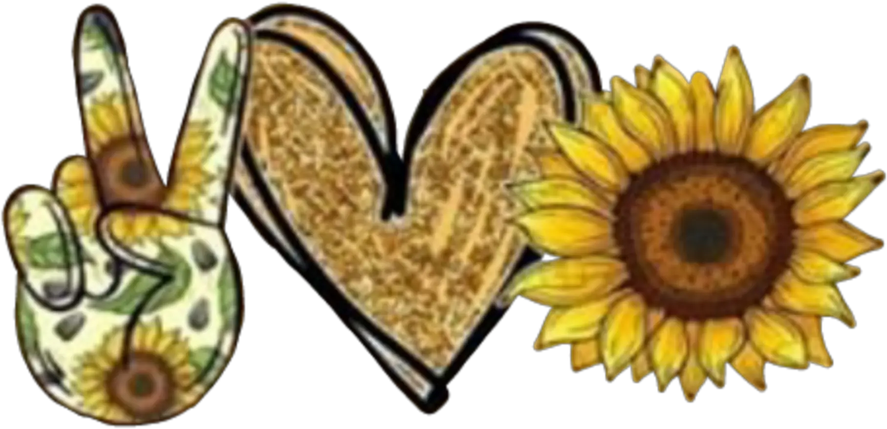 Peace Love Summer Sticker By Anna Peace Love Sunshine Png Transparent Sunflowers