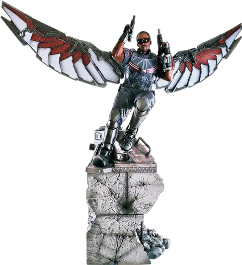 Falcon Polystone Statue Falcon Iron Studio Png Falcon Marvel Png