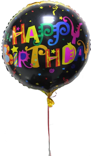 Download Black Happy Birthday Balloon Shopaparty Hb Party Png Black Balloons Png